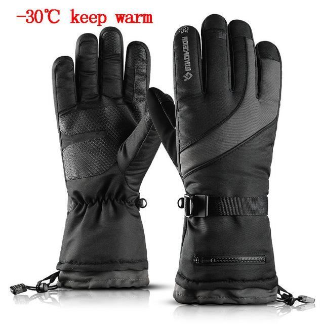 Gants de moto,Gants de cyclisme d'hiver Ski-vtt doigt complet hommes gants  vélo-vélo gants chauds pour sport Scooter moto gant chau - Cdiscount Sport