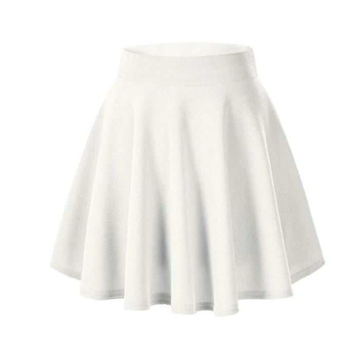 jupe courte blanche
