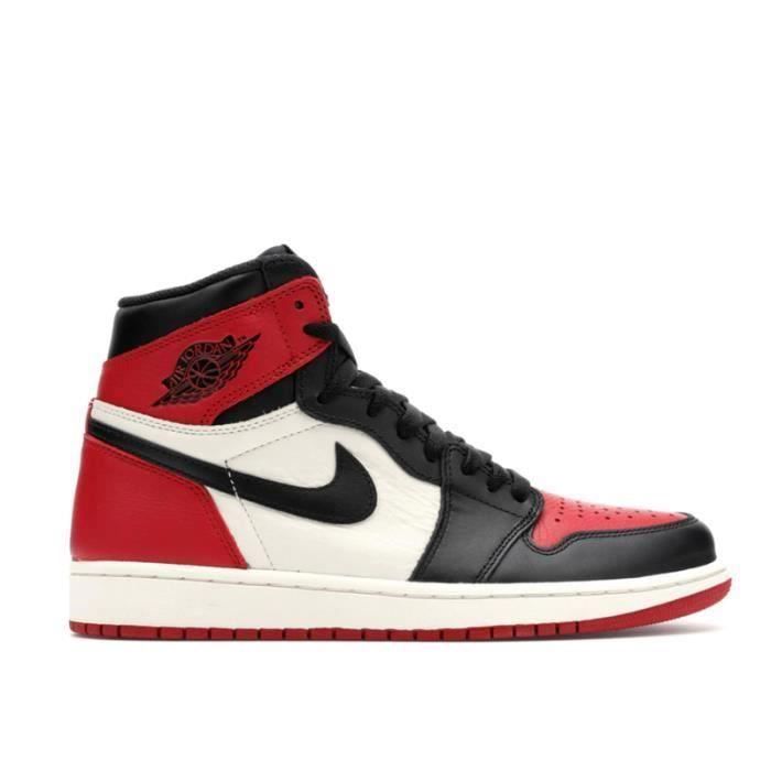 Baskets Airs Jordan 1 Mid SE Chaussures de basket Pas Cher pour Homme Femme Noir  Rouge Blanc Noir rouge blanc - Cdiscount Chaussures