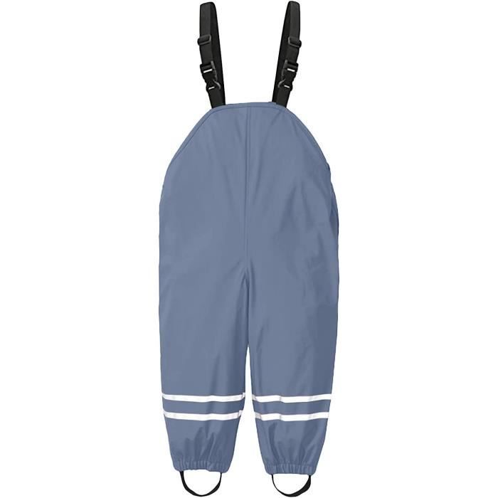 Pantalon de Pluie Enfant Imperméable Respirant Étanche Coupe-Vent - Marque  - Modèle - Blanc/Bis - Montagne