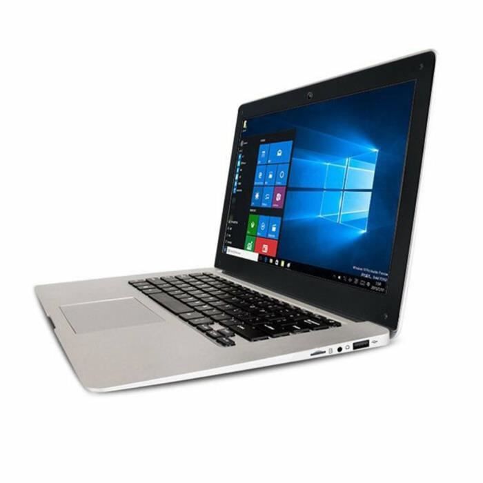 Achat PC Portable 15,6 pouces 4G+64G Quad-Core Ultra-Thin Office Internet Laptop faible consommation d'énergie Argent pas cher