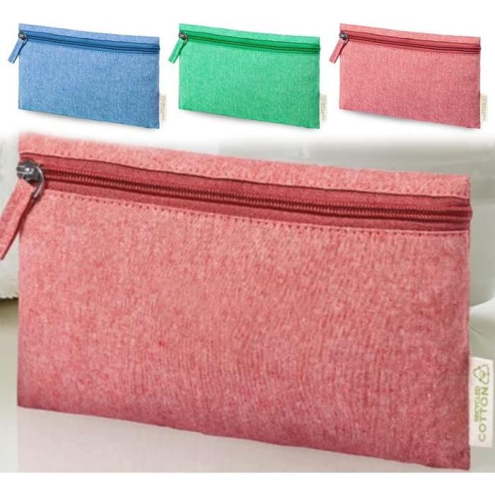 Lot De 3 Trousses De Maquillage En Coton Floral - Grand, Moyen, Petit - Idéal Voyage, Organisation, Cadeau Femme