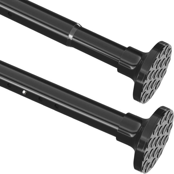Tringle à Rideau De Douche Extensible Sans Perçage - 70-120 Cm, Gris - Antidérapante, Ne Rouille Pas - Pour Fenêtre, Penderie, Porte