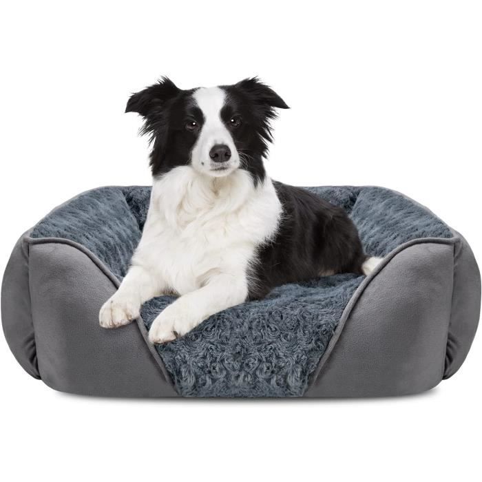 Meilleurs prix pour JOEJOY Panier Lavable, Lit pour Chien Moyen, Anti-anxiété Doux Confort Velours de Rose Antidérapant Grand Chat, 76x61x23cm261