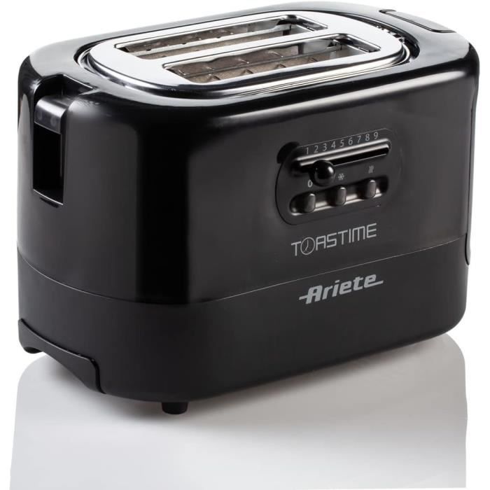 Ariete GAL-130292 159 Toastime Grille-Pain 2 tranches avec Pinces