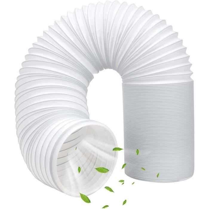KIPIDA Tuyau d'évacuation d'air en PVC Flexible, Tuyau Climat ur Mobile