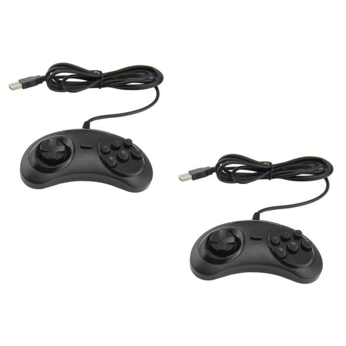Manette 6 Boutons Pour SEGA Megadrive / Genesis / Mastersystem - Compatible Console Rétro