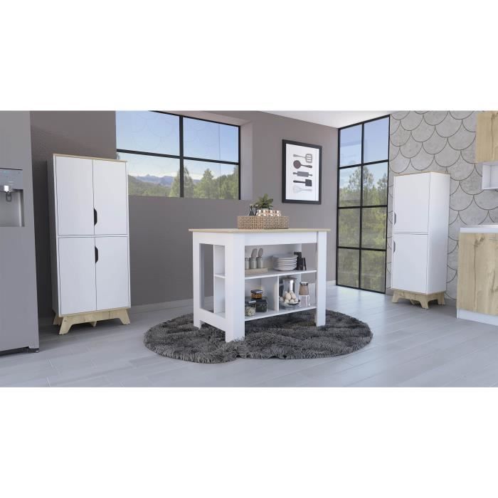 VEVOR Cuisine Jouet en Bois avec Lumière & Son, beige, pour Enfants au meilleur prix sur