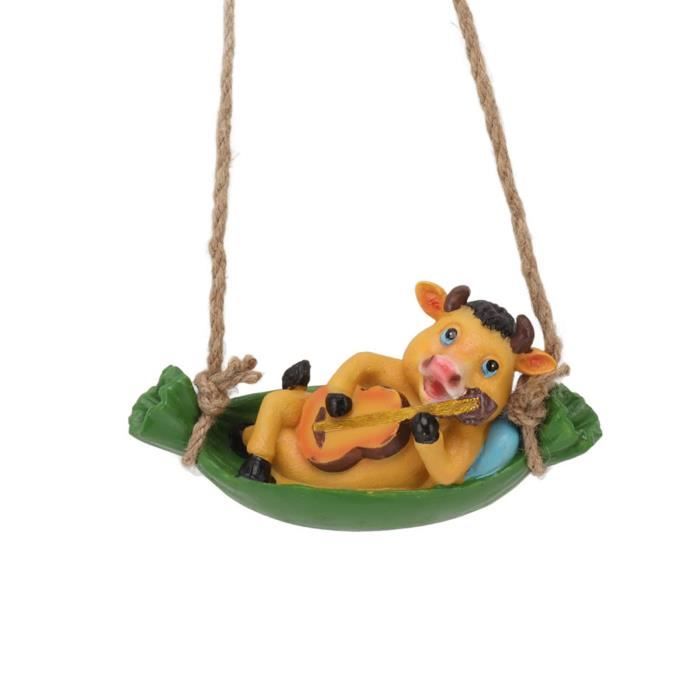 VGEBY Statue Vache Jardin Décoration Art Ornement Résine Hanging Jardin