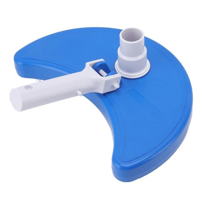 Tête D'aspiration Demi-lune Pour Piscine - Flexible, Poils Durs, Compatible Tuyau 3cm, Nettoyage Fond - 8