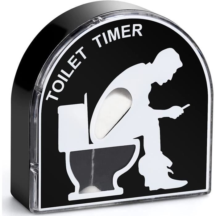 Sticker WC Amusant 18x12cm HSIXHAF - Déco Salle De Bain, Adhésif Amovible Pour Porte Ou Mur