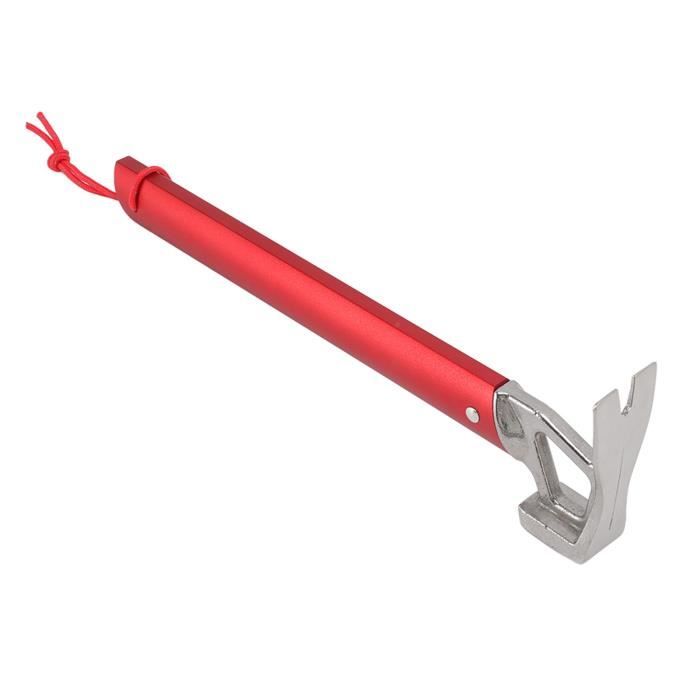 Marteau De Camping Multifonction Extérieur En Acier Inoxydable Extracteur De Clou De Piquets De Tente - Sport