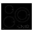 Table de cuisson induction - SAUTER - 3 zones - 7200 W - L60 x P52 cm - Revêtement verre - Noir - SPI6300-1