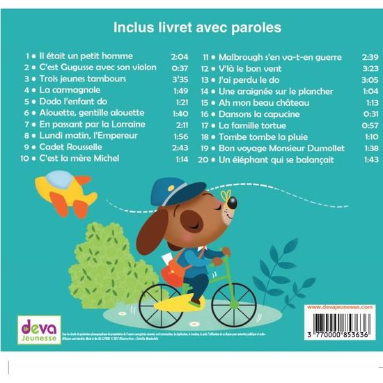 Chanson Cadet Rousselle Paroles Les plus belles comptines et formulettes - (CD & Livret) - Cdiscount