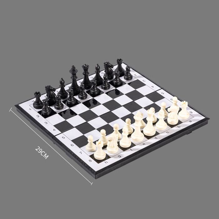 Jeu d'échecs de voyage magnétique pliant de 25CM p... - Grandado