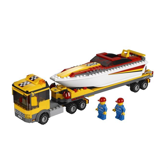LEGO City 4643 Le Transport Du Bateau A Moteur Cdiscount Jeux Jouets