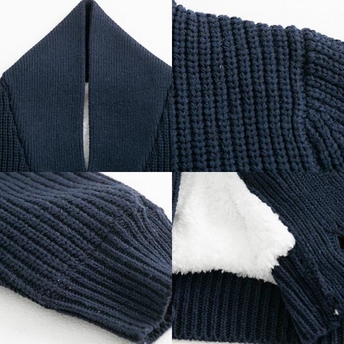 SAOL Cardigan irlandais pour homme 100 % laine peignée