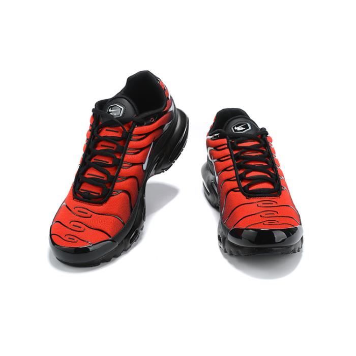 nike air max TN shoes Triple Noir Blanc Hommes Chaussures De Course  Respirant Maille Bleu ruban rouge Chaussures Homme Tn Sport Sneaker  Chaussures
