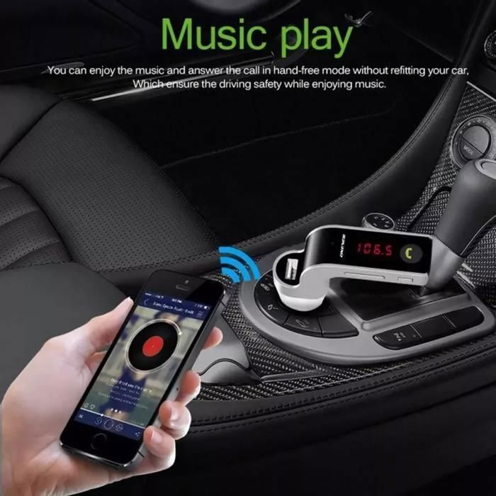 Émetteur FM Bluetooth Pour Voiture - Avec écran, Double USB (3.1A), Lecture MP3 - Appels Mains Libres