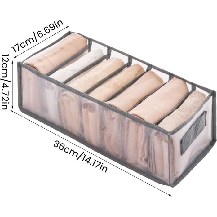 4 Pcs Organisateur de Garde-Robe, LeapBeast Boîtes de Rangement pour