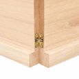 vidaXL Dessus de table bois chêne massif non traité bordure assortie 363920-2