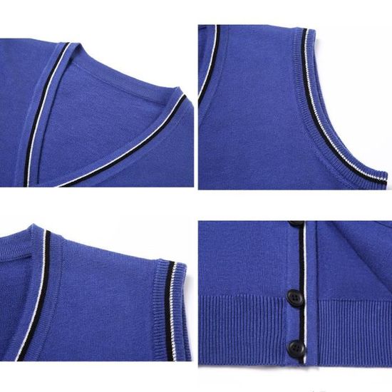 Acheter Gilet de costume pour homme, col en V, sans manches, simple Acheter Gilet de costume pour homme, col en V, sans manches, simple