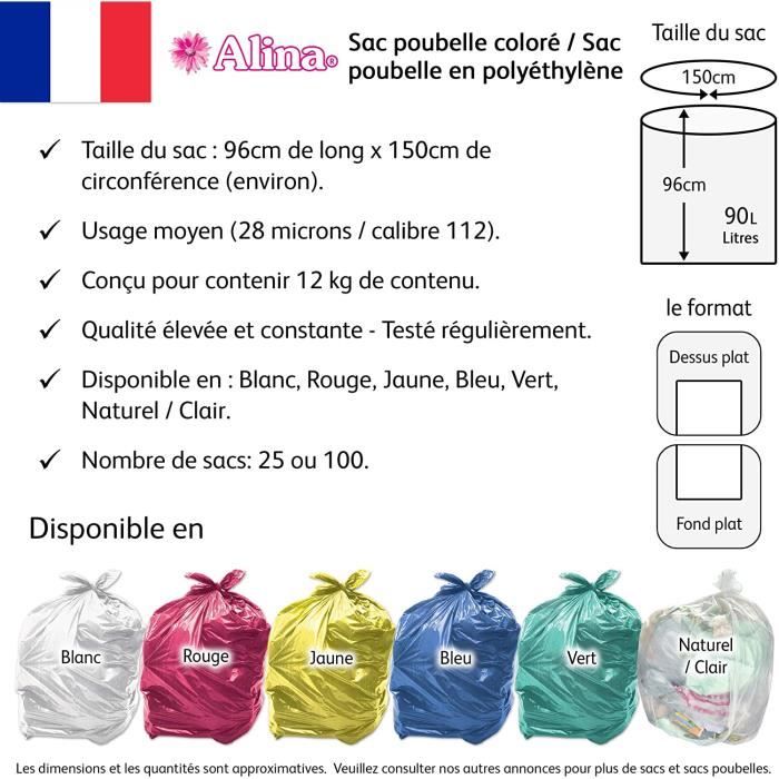 Sac sales poubelle rouge