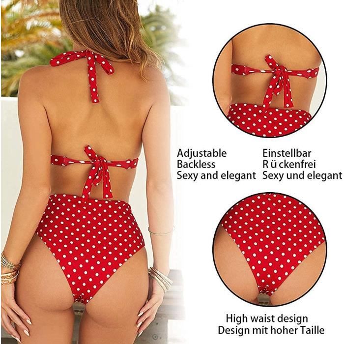 Maillot de bain push up rouge deals