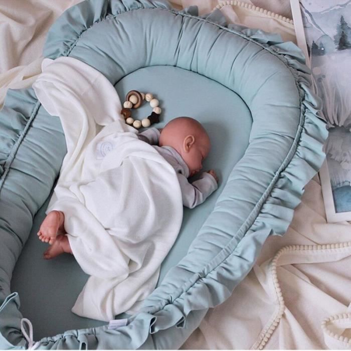Nid de couchage amovible pour lit bébé berceau avec oreiller voyage parc  lit bébé enfant en bas âge berceau rt0611ras06iv beige A15