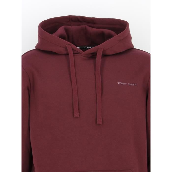 Sweat capuche hooded S nark hoody Teddy smith Rouge Cdiscount