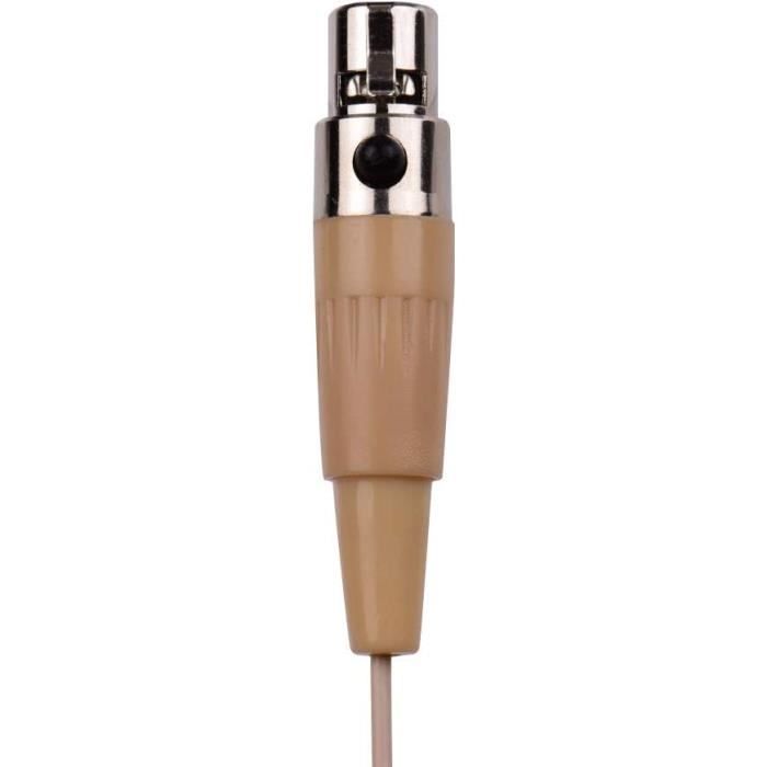 Casque-micro Serre-tête Avec Micro à Condensateur – Connecteur Mini XLR TA3F, Pour Spectacle, Police, Etc.