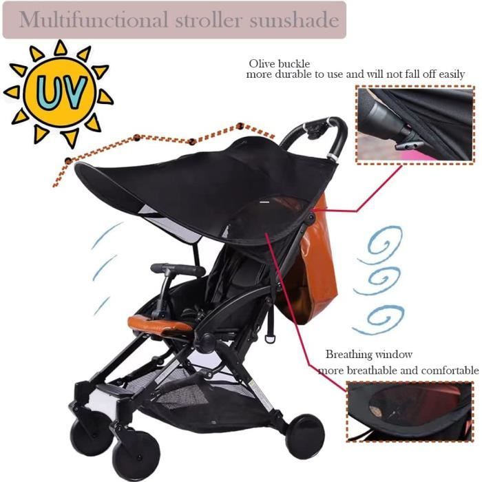 Pare Soleil Poussette Universelle Anti UV UPF50 Canopy Auvent de Poussette Reglable Poussette protection soleil Housse de Soleil Cdiscount Puericulture Eveil bebe