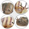 2pcs Pretty Vivid Mini Snail de résine pour Bonsaï Decor Micro Paysage Fairy Jardin meuble range bouteille meuble de cuisine-3