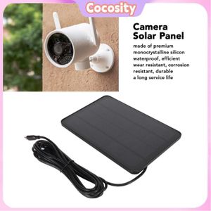 Panneau Solaire 4W Zoegneer Pour Caméra Et Sonnette - Avec Câble 3m, Blanc, Compatible Ring Et Autres - 10