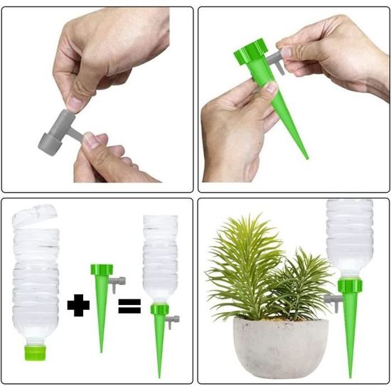 Kit D'irrigation Goutte à Goutte 20 Pièces - Système D'arrosage Automatique Réglable Pour Plantes Intérieur/extérieur, Pots, Jardin