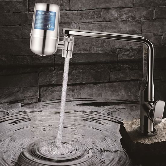 Filtre sur robinet Argent, Filtre à eau de robinet Purificateur d