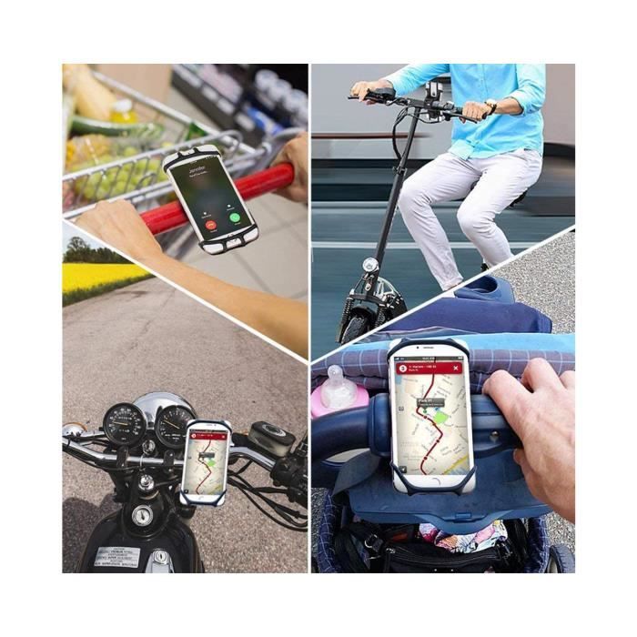 Support de Téléphone Portable Moto, Support de Téléphone de Vélo, Support de Guidon de Vélo à 360°, Vélo Électrique avec Guidon Scooters pour Moto Moto