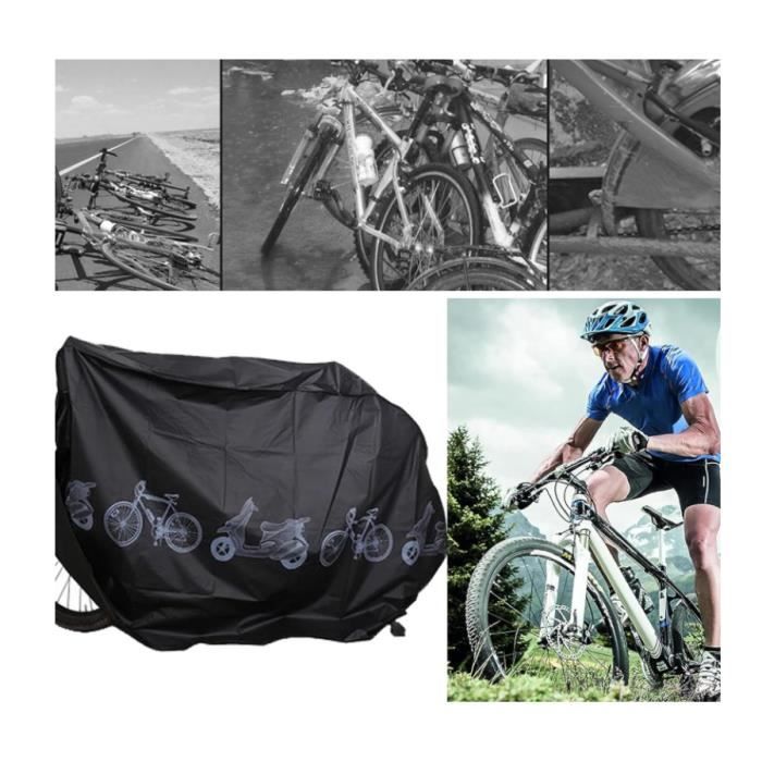 Housse De Protection Pour Vélo – Imperméable, UV 50+, Antivol, Blanc, 176x107x55 Cm