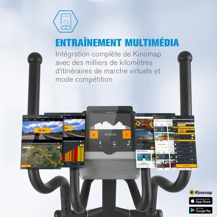 CAPITAL SPORTS Helix Star MR Crosstrainer Bluetooth volant d