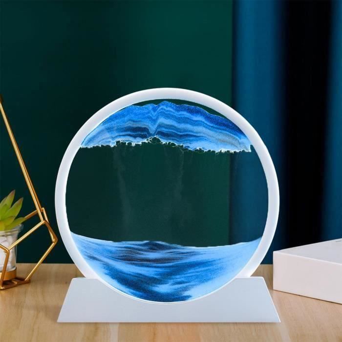 Sablier 3D Relaxant Cadeaux Jouets pour Adultes Bleu - Cdiscount