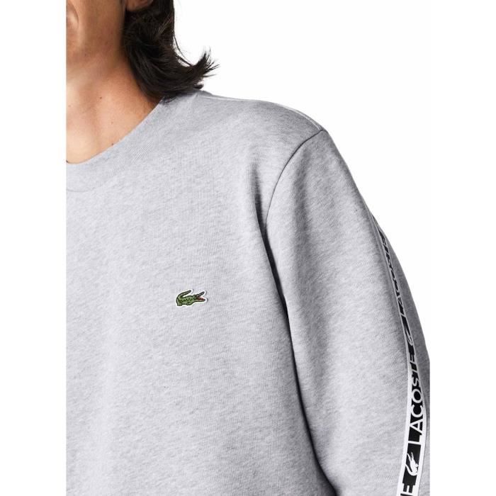 Sweat lacoste shop gris femme