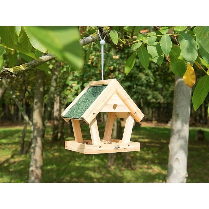 Mangeoire pour les oiseaux Maison de colibri Mangeoire à oiseaux en bois à  suspendre en plein air Maison de colibri en bois Fol3 - Cdiscount