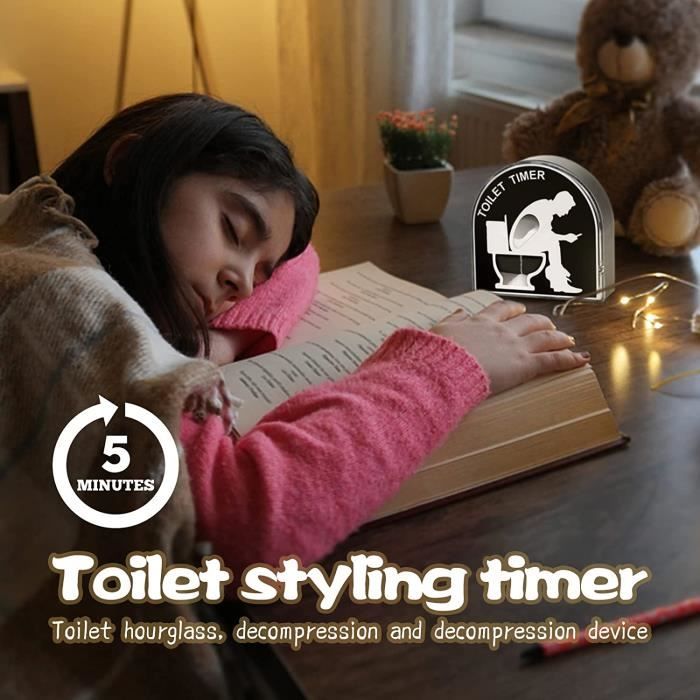 Toilette Sablier 5 Minutes Toilettes Amusant Minuterie Enfants Brossage  Timing Outil Creative Salle pour Mari Papa Fête des Pères - Cdiscount Maison
