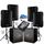 Enceintes bluetooth usb caisson de basse integre
