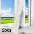 Lot de 2 tissus à fermeture éclair d'étanchéité 400 cm pour climatiseur mobile
