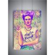 Poster affiche Frida Kahlo Daft Punk Style Wall art - A4 (21x29,7cm)-0