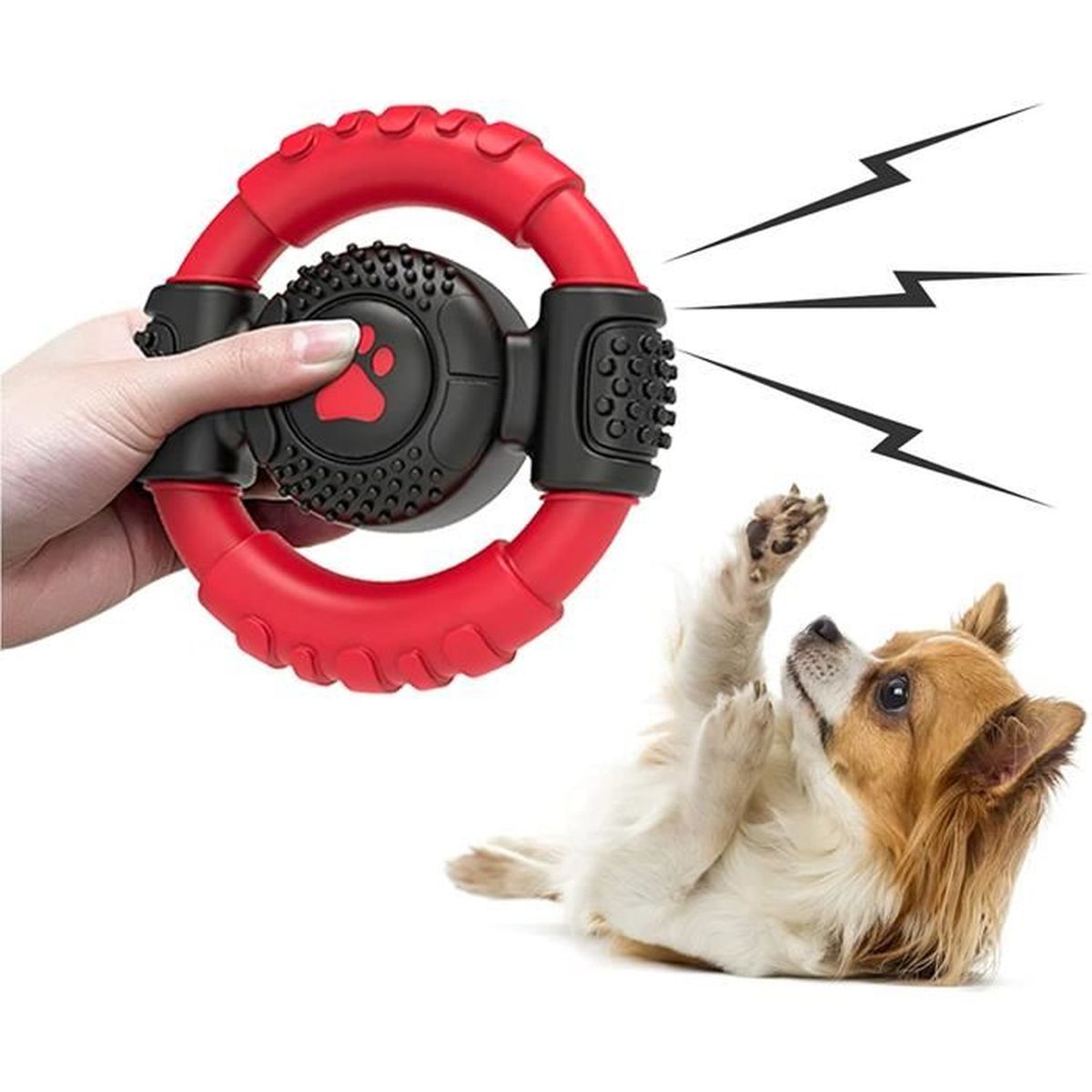 Jouets pour Chiens,Indestructible Jouet Kong pour Chien Qui Sonne Jouet pour Chien en Forme De