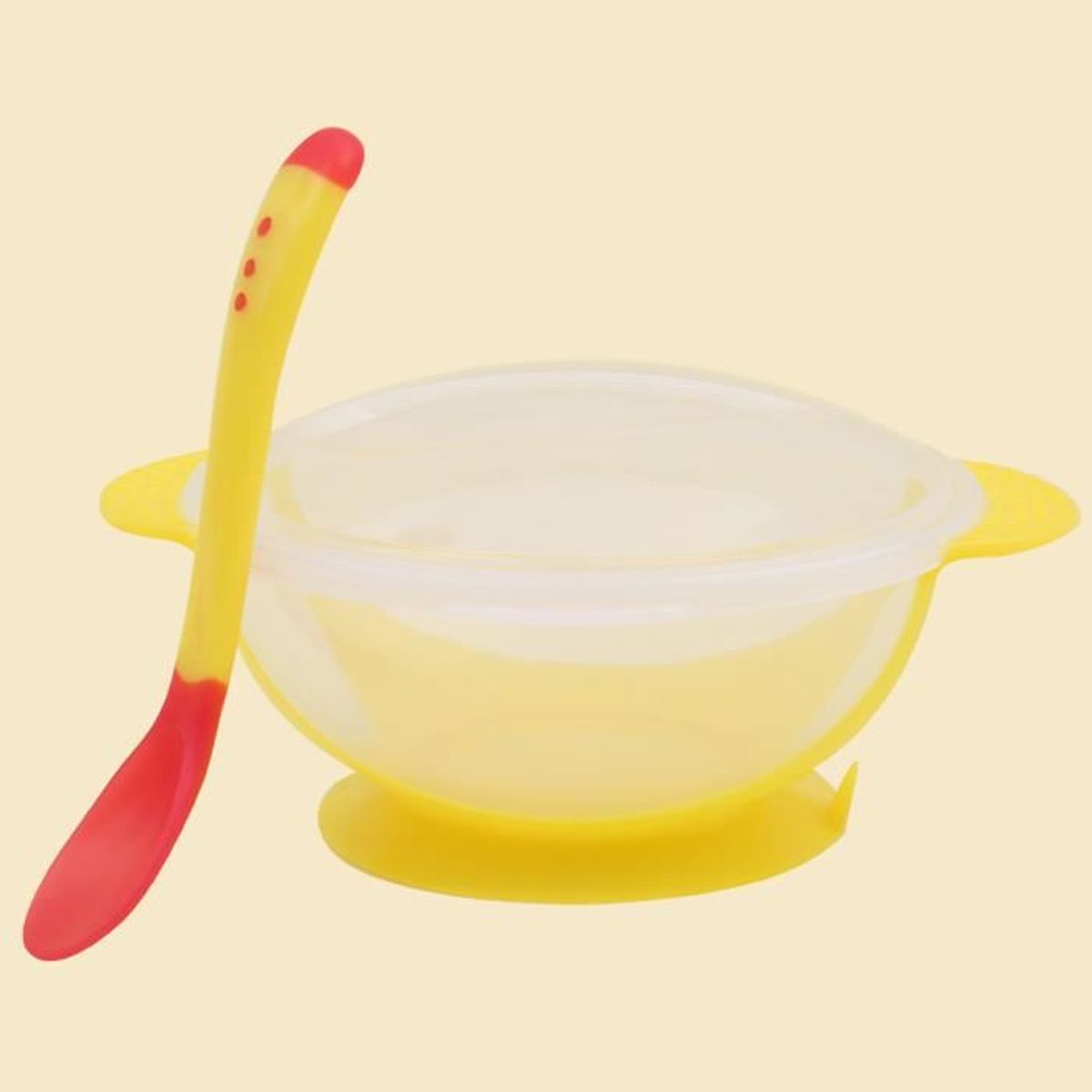 1 Pc Grande Capacite Bebe Bol Ventouse Trois En Un Enfants Recipient Alimentaire Pour Nourrissons Jaune Ensemble Set Repas Cdiscount Puericulture Eveil Bebe