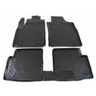 J&J AUTOMOTIVE Tapis De Sol 3D Sur Mesure Pour Fiat 500X Depuis 2014 - Noir, Bord Haut Antidérapant