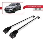 Barres de Toit ACE-1 Railing pour Volkswagen Tiguan 2007-2016 - Gris - Charge jusqu'à 75 kg en mouvement